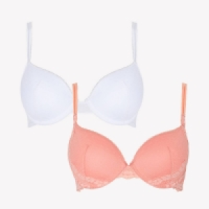 2 Pack of Coral Lucia Spotted Lace Underwired Padded T-Shi £11.00