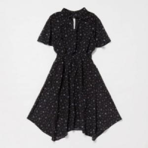 Bluezoo Girls Black Floral Print Dress