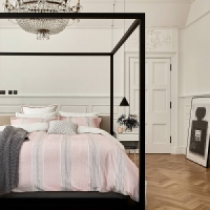 Light Pink Cotton Percale 180 Thread Count Kala Duvet Cove £39.00