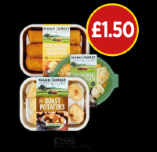 Budgens  Mash Direct Cauliflower Gratin, Roast Potatoes, Potato, Chee