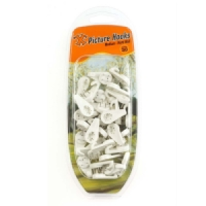 X Picture Hooks - Medium Hard Wall Picture Hooks (Pack of 30 £6.50