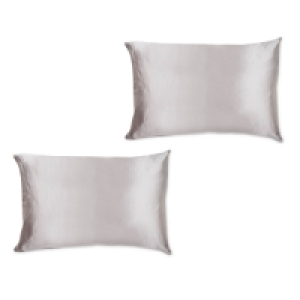 Grey Silk Pillowcase 2 Pack
