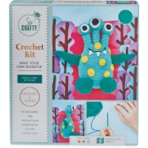 Teal Spotted Monster Crochet Kit