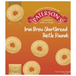 Patersons Iron Brew Shortbread Thistle Rounds 190g