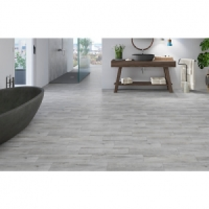 Wickes Mercia Light Grey Wood Effect Wall & Floor Tile - 150 £10.00