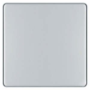 Wickes 1 Gang Blanking Plate Polished Chrome Screwless Flat  &pound;5.00