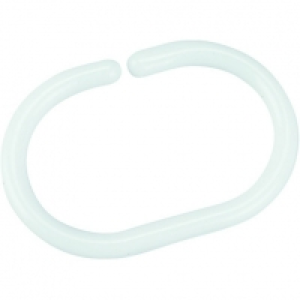 Wickes White Shower Curtain Rings - Pack of 12 &pound;3.50