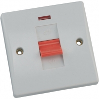 Wickes  Schneider Ultimate 50AMP Control Switch & Neon 1 Gang