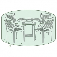 Wickes  Medium Round Tarpaulin Garden Furniture Set Cover Green