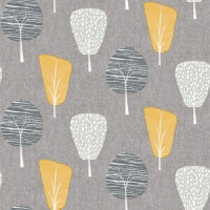 Wickes  Arthouse Retro Tree Ochre Wallpaper 10.05m x 53cm
