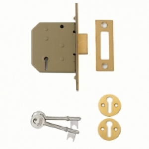Yale P-M322-PB-65 3 Lever Deadlock - Brass 64mm £15.99