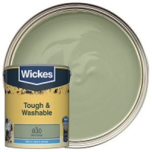 Wickes Olive Green - No. 830 Tough & Washable Matt Emulsion  £24.00