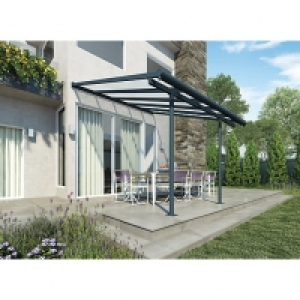 Wickes  Palram Sierra Polycarbonate Patio Cover Grey - 9240 x 2950 m