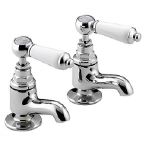 Bristan Renaissance Pair of Vanity Basin Taps with Ceramic D