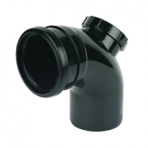 FloPlast 110mm Soil Pipe Access Bend 92.5° - Black £23.20