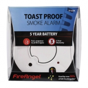 FireAngel Toast Proof Smoke Alarm 5 Year Battery £9.90