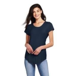 Debenhams Lands End Blue Lightweight Jersey T-Shirt