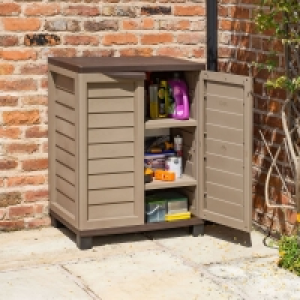 RobertDyas  Rowlinson Mocha Plastic Utility Cabinet