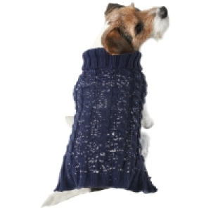 Reflective Dog Jumper - Small-Large - Navy
