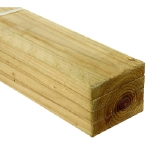 Wickes Treated Sawn Timber - 22 x 100 x 1800mm - Pack 4 £16.91