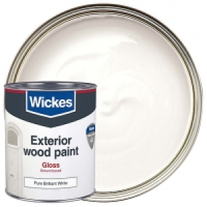 Wickes Exterior Gloss Pure Brilliant White 750ml £18.00