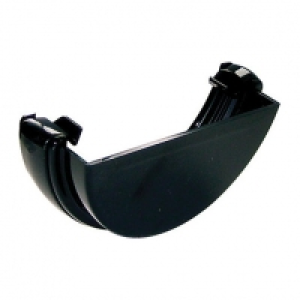 FloPlast 112mm Round Line Gutter External Stop End - Black £1.60
