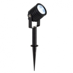 Luminatra LED Black RGB Spike Light with alluminium alloy co £59.99