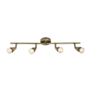Wickes Positano LED Antique Brass 4 Bar Spotlight - 4 x 3.5W &pound;27.00