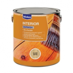 Wickes Interior Varnish - Clear Satin 750ml &pound;12.00