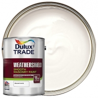 Wickes  Dulux Trade Weathershield Smooth Masonry Paint - Pure Brilli