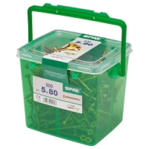 Spax Pz Countersunk Yellox Screws Bulk Tub - 5x80mm Pack Of  £22.00