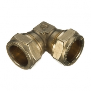Wickes Brass Compression Elbow - 22mm Pack of 5 &pound;12.25
