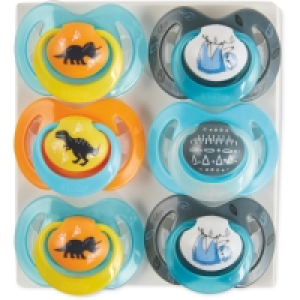 Nuby Blue Soother 6-18 Months 6 Pack