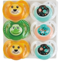 Aldi  Nuby Lion Soothers 18-36 Months 6 Pk