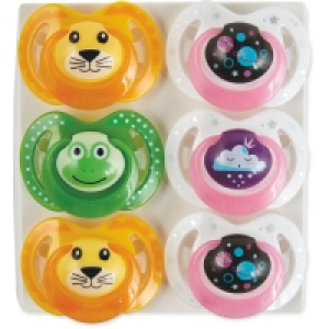 Nuby Space Soother 18-36 Month 6 Pk