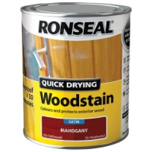 Ronseal Quick Drying Woodstain - Satin Mahogany 750ml £18.00