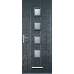 Euramax 4 Square Grey Right Hand Composite Door 920mm x 2100 £800.00