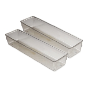 Narrow Drawer Organisers 2 Pack