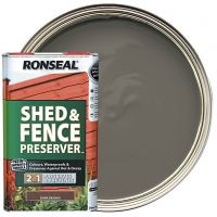 Wickes  Ronseal Shed & Fence Preserver - Dark Brown 5L