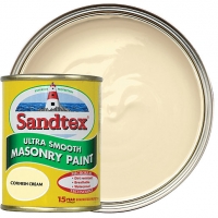 Wickes  Sandtex Ultra Smooth Masonry Paint - Cornish Cream 150ml