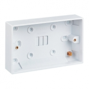Wickes 2 Gang Pattress Box - White 25mm Pack of 10 £11.50