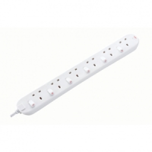 Masterplug 6 Socket Individually Switched Extension Lead - W £11.00