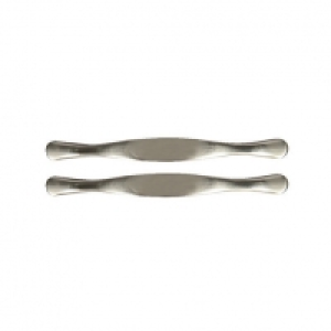 Wickes Flat Bow Door Handle - Brushed Nickel 148mm Pack of 2 £3.90