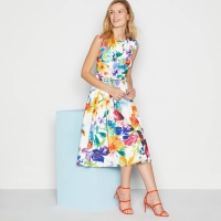 Debenhams No. 1 Jenny Packham Multicoloured Valentina Floral Print Knee Length Dress