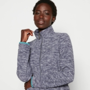 Maine New England Blue Space Dye Half-Zip Fleece Jumper