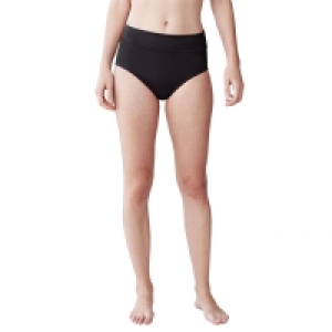Debenhams Lands End Black beach living high rise bikini bottoms - tummy control