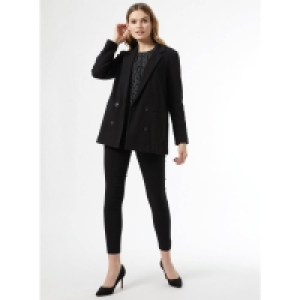 Dorothy Perkins Black Textured Double Breasted Blazer
