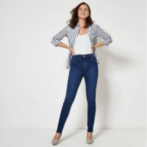 Debenhams Dorothy Perkins Blue Frankie Super Skinny Ankle Grazer Jeans