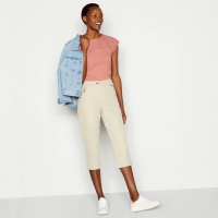 Debenhams Maine New England Natural Zip Pocket Cropped Trousers