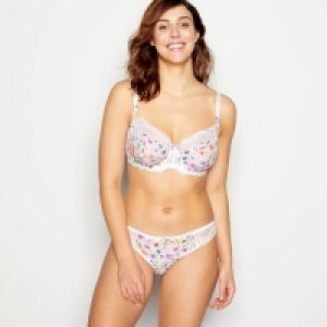 Gorgeous Dd+ Ivory Botanical Bloom Floral Print Underwired Non-Padded B